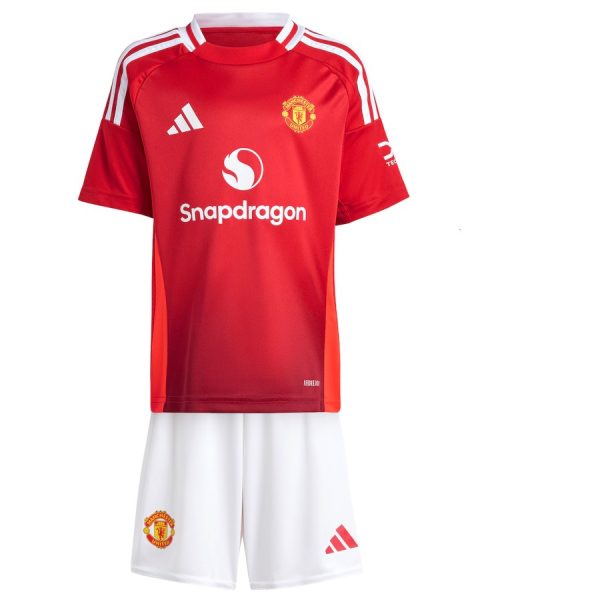 Manchester United Barn Hemmatroja 2024 25 Matchtrojor Fotboll 1